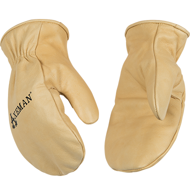 Kinco 1930 Full Grain Cowhide Easy-On Cuff Thermal Insulation Mitt Shell Pattern Glove (One Dozen)