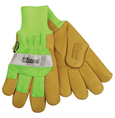 Kinco 1939KW Lined Pigskin Safety Cuff Gloves (3 Pair)