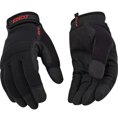 KincoPro 2011 Polyester-Spandex MiraX2 Suede Synthetic Leather Palm Drivers Gloves (3 Pair)