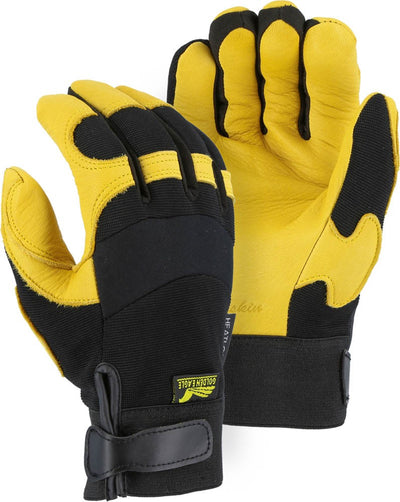 Majestic 2150H Winter Lined Golden Eagle with Deerskin Palm and Knit Back Mechanics Glove (One Dozen)