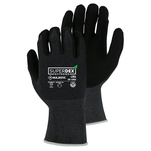 Majestic 30-1005 SuperDex A1 Extreme Recycled Polyester General-Purpose Glove (One Dozen)