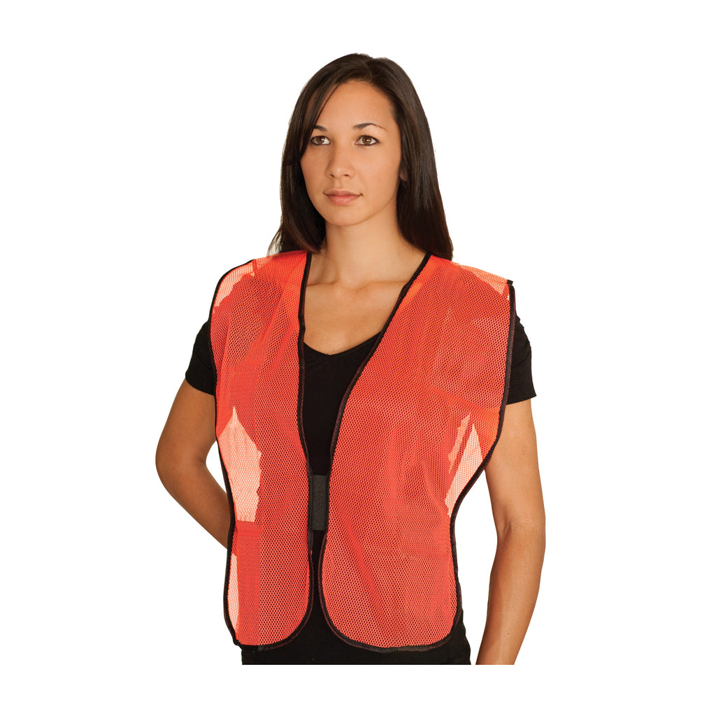 PIP 300-0800 Non-ANSI Breathable Polyester Mesh Fabric Safety Vest (One Dozen)