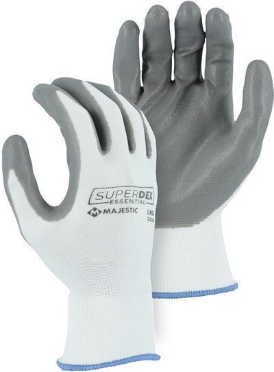 Majestic 3225 SuperDex Advanced Foam Nitrile Palm Dip on Nylon Liner Work Glove (One Dozen)