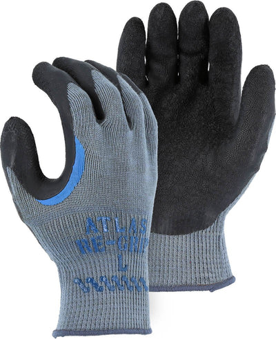 Majestic 3385RG Atlas Wrinkled Latex Coated Glove with Reinforced Thumb Crotch on Knit Liner (One Dozen)