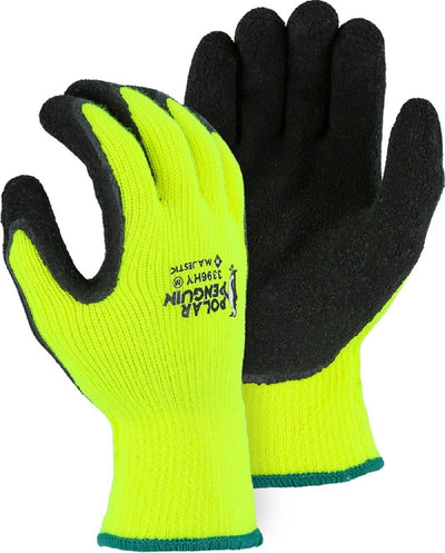 a pair of high visibility winter gloves from Majestic brand