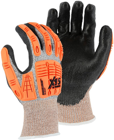 Majestic 34-5337 X-15 with Dyneema Cut and Impact Resistant Glove with Polyurethane Coating (One Dozen)