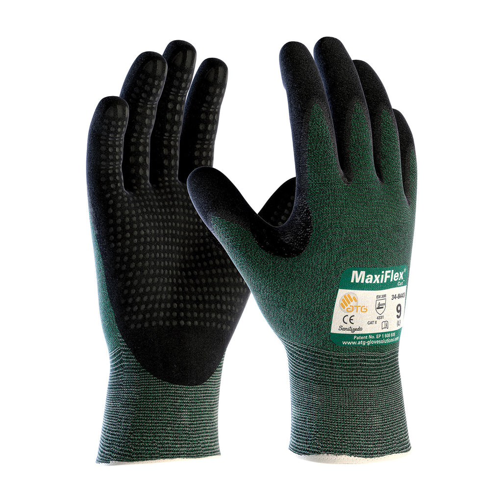 PIP 34-8443 MaxiFlex Cut Knit Engineered Yarn Premium Nitrile Coated Gloves (One Dozen)