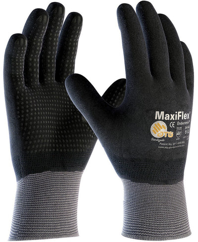 Seamless Knit Nylon With Nitrile Coated Micro-Foam Grip  Gloves PIP 34-846 (One Dozen)