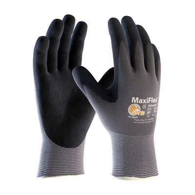 PIP 34-874 MaxiFlex Ultimate Knit Nylon/Lycra Nitrile Coated Gloves (One Dozen)