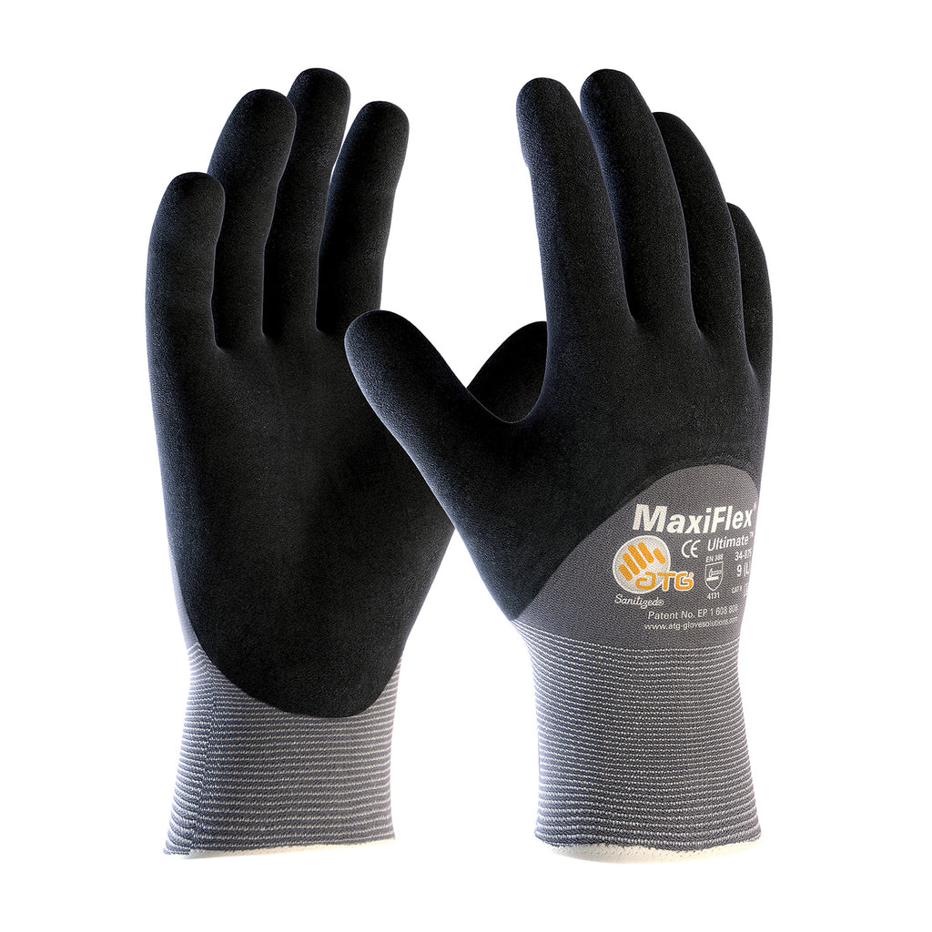 PIP 34-875 MaxiFlex Ultimate Knit Nylon/Lycra Nitrile Coated Gloves (One Dozen)