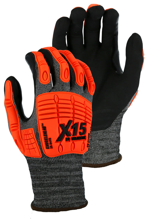 Majestic 35-5465 X15 KorPlex Cut, Impact & Puncture Resistant Gloves - ANSI Cut Level A4 Foam Nitrile
