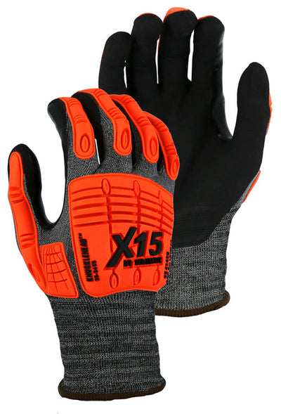 Majestic 35-5465 KorPlex Cut Impact and Puncture Resistant Glove w/ Premium Foam Nitrile Coating, A4 (One Dozen)