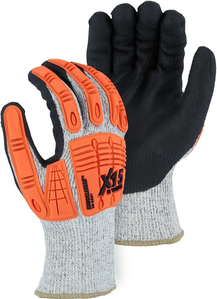 Majestic 35-5567 Winter Lined Cut-Less Watchdog Glove with Foam Nitrile Palm and Impact Protection (One Dozen)