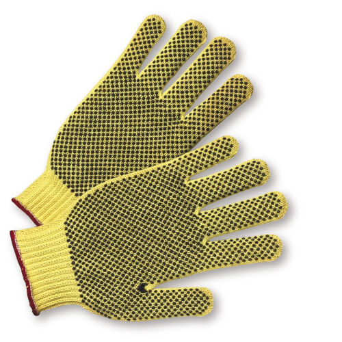 West Chester 35KDEBS PVC-Dotted Both Sides Kevlar Gloves (One Dozen)
