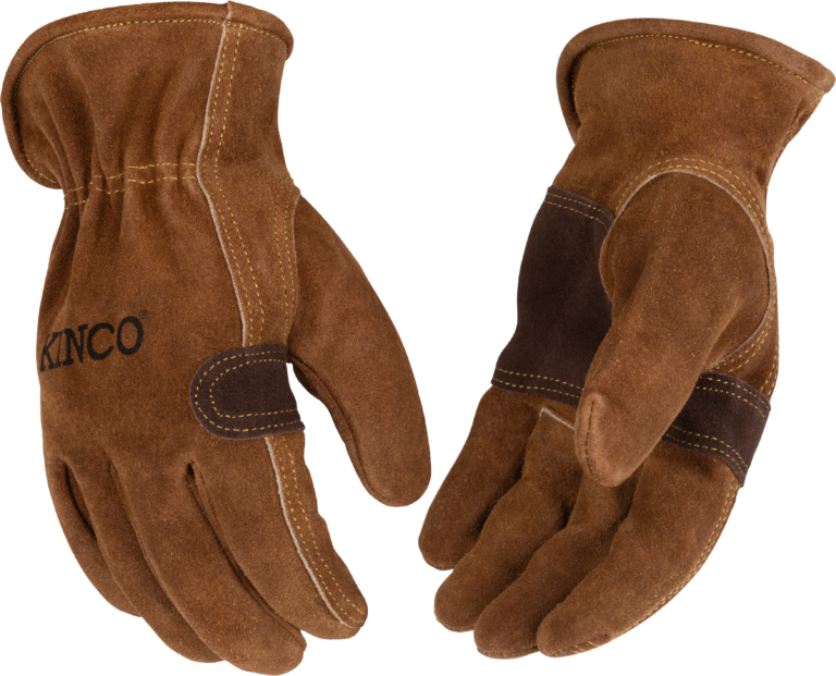 Kinco 397P HydroFlector Water-Resistant Premium Suede Cowhide Driver with Double-Palm (3 Pair)