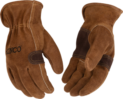 Kinco 397P HydroFlector Water-Resistant Premium Suede Cowhide Driver with Double-Palm (One Dozen)