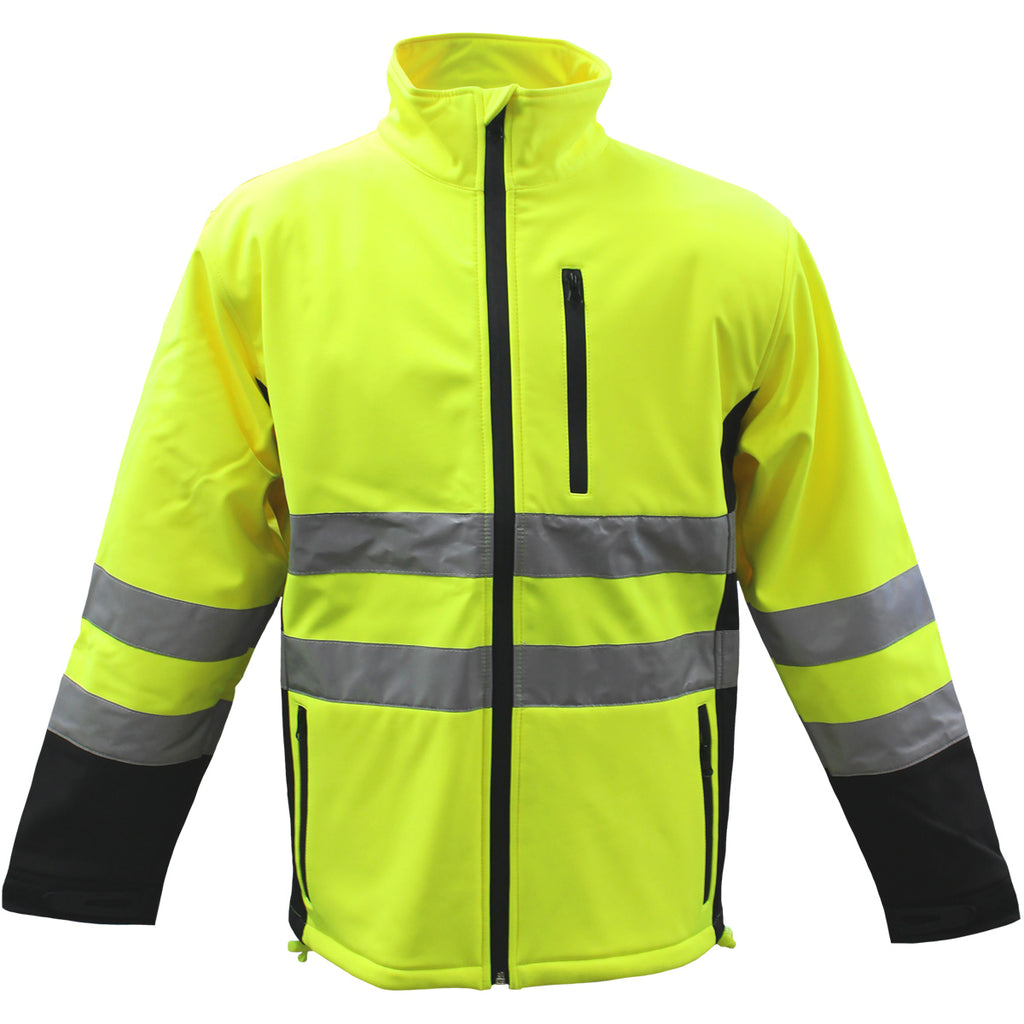 Boss 3SS7000 ANSI Type P Class 2 Polyester 3 Layer Laminated Waterproof Softshell Jacket (Pack of 1)