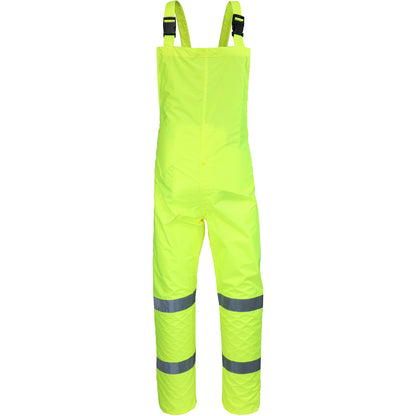 West Chester WW4033P Hi Vis Rain Bibs Lime Green Class 3 (Pack of 1) - image 2