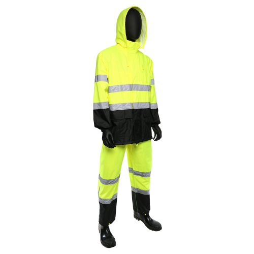 West Chester 4530SE ANSI Class 3 Hi-Vis Rain Suit Limited Flammability (Pack of 1)