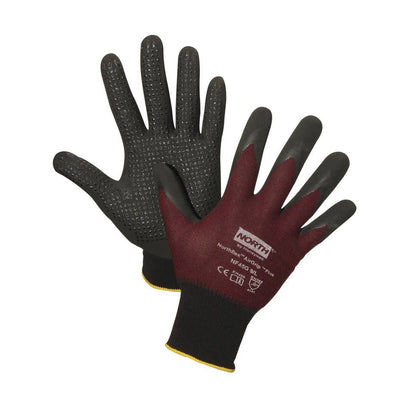 Honeywell NF45 NorthFlex AirGrip Micro-Foamed Nitrile Palm-Coated Gloves (One Dozen)