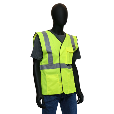 West Chester 47203 Hi-Viz Economy Safety Vest - Solid (Class 2) (Pack of 1)