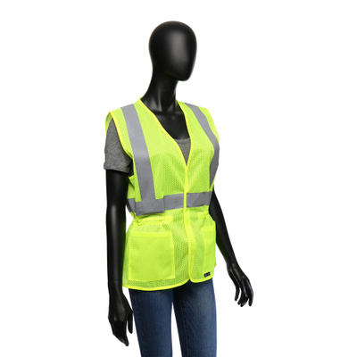 West Chester 47207 Hi-Viz Ladies Fitted Safety Vest - Mesh (Class 2) (Pack of 1)