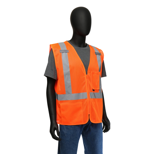 West Chester 47210 Hi-Viz Classic Safety Vest - Mesh (Class 2) (Pack of 1)