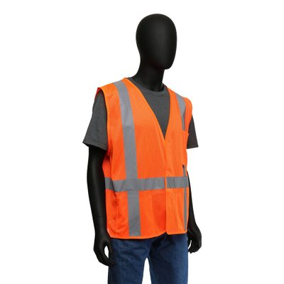 West Chester 47218 Hi-Viz Limited Flammability Safety Vest - Mesh (Class 2) (Pack of 1)