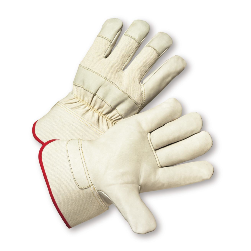West Chester 5000 Premium Grain Cowhide Palm Rubberized Cuff Gloves (One Dozen)