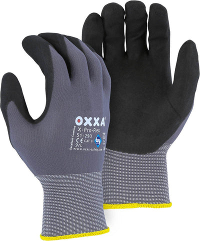 Majestic 51-290 OXXA Superior Micro Foam Breathable Nitrile Palm Glove on Nylon Shell (One Dozen)