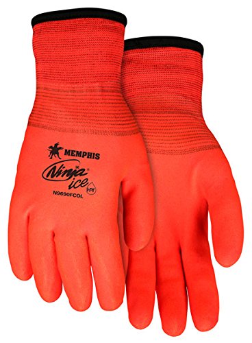 Memphis N9690FC Ninja Ice Mechanic/Ice Fishing Gloves, (12 Pair)