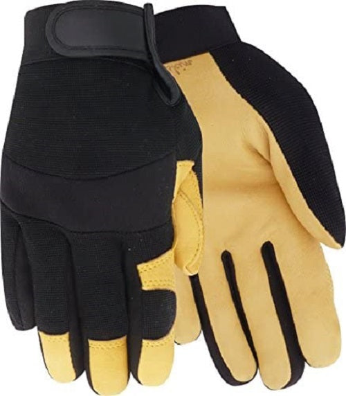 Red Steer 175 HeatSaver Grain Goatskin Lined Wing Thumb Drivers Gloves (One Dozen)