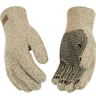 Kinco 5299 Alyeska Lined Knit Shell Full-Finger with PVC Dots Gloves (3 Pair)