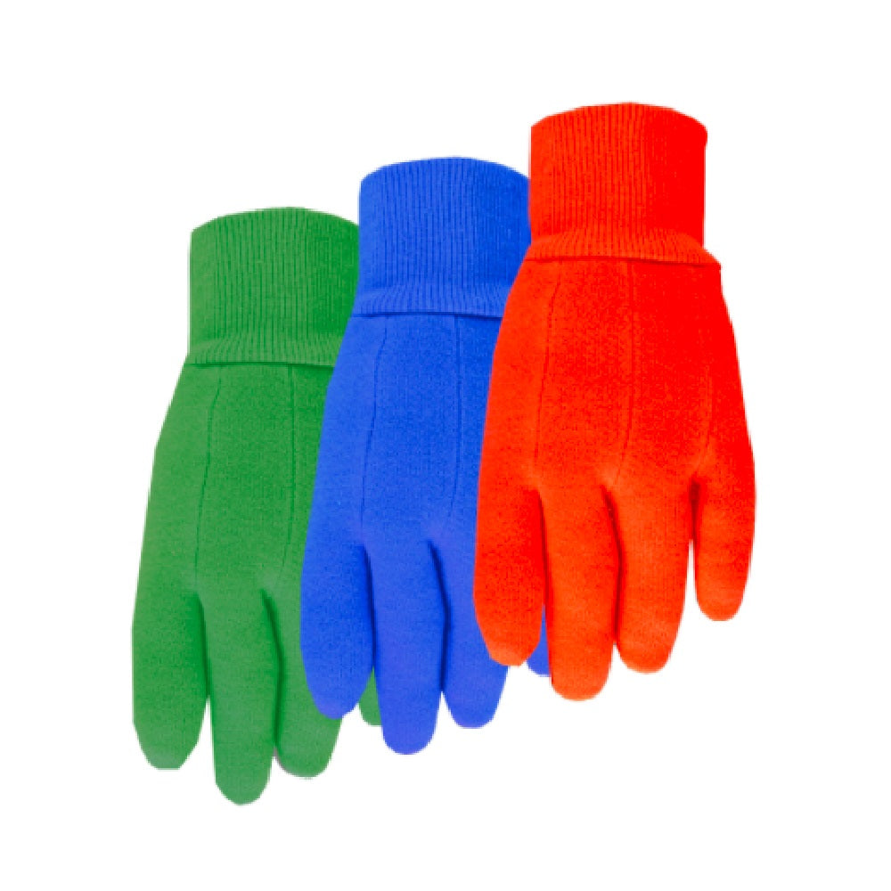 Midwest 537K Cotton Jersey Glove, Knit Cuff Kids Gloves (One Dozen)