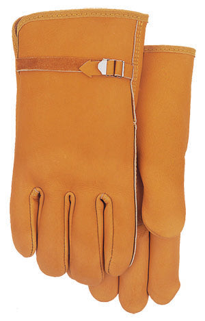 Midwest 602 Grain Leather With Buckle Strap Gloves (One Dozen)