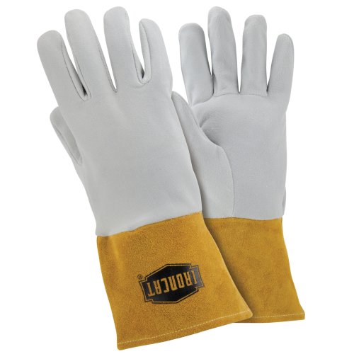 West Chester 6130 Ironcat Premium Top Grain Deerskin Leather Tig with Kevlar Stitching- Split Leather Gauntlet Cuff Glove (One Dozen)