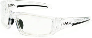Uvex by Honeywell S2970HS Hypershock Safety Glasses, Clear Frame with Clear Lens & HydroShield Anti-Fog Coating (1 Pair)