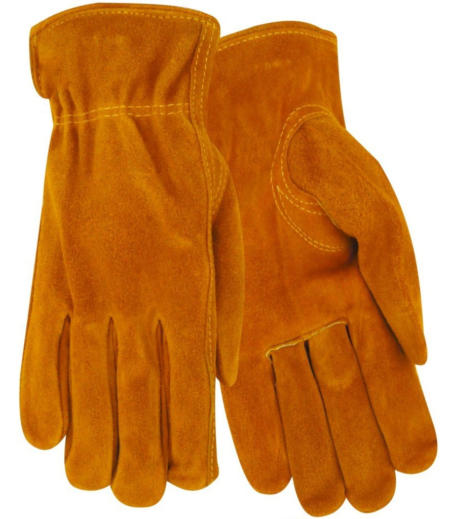 Red Steer 55170 Suede Cowhide Fleece Thermal Lined Drivers Gloves (One Dozen)