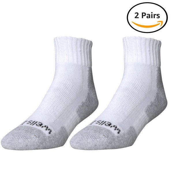 Wells Lamont Men’s Cotton Quarter Socks, White, 12 Pair Pack (8132)