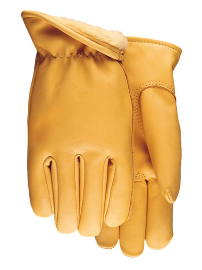 Midwest 688PL Pile Lined Saddletan Leather Gloves (One Dozen)