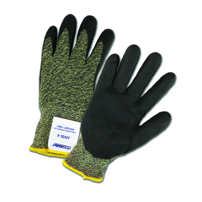 West Chester 710SANF Black Foam Nitrile Palm Coated Aramid/Polyamide Gloves (One Dozen)
