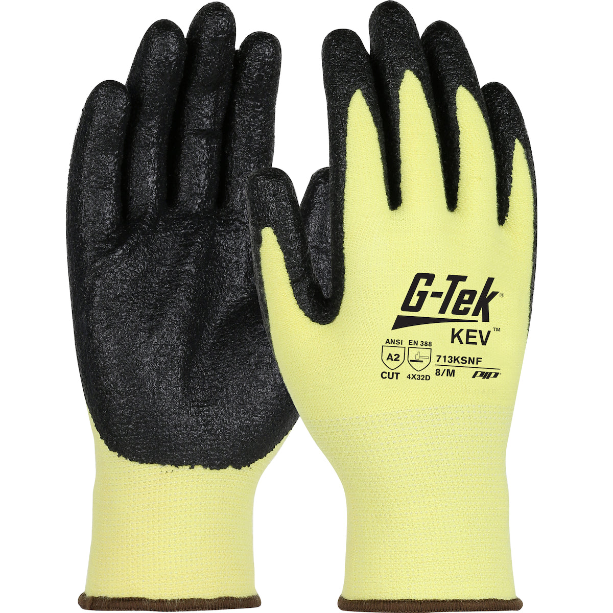 West Chester 713KSNF G-Tek KEV Seamless Knit Kevlar Blended Glove with Nitrile Coated Smooth Grip on Palm and Fingers Gloves (One Dozen) - image 1