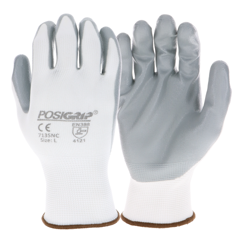 West Chester 713SNC G-Tek Seamless Knit Polyester with Nitrile Coated Smooth Grip on Palm and Fingers Gloves (One Dozen) - image 2