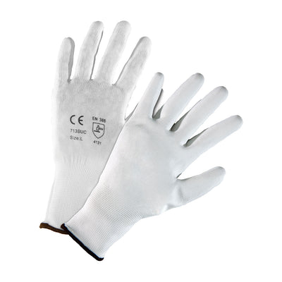 West Chester 713SUC G-Tek PosiGrip Seamless Knit Nylon with Polyurethane Coated Flat Grip on Palm and Fingers Gloves (One Dozen)