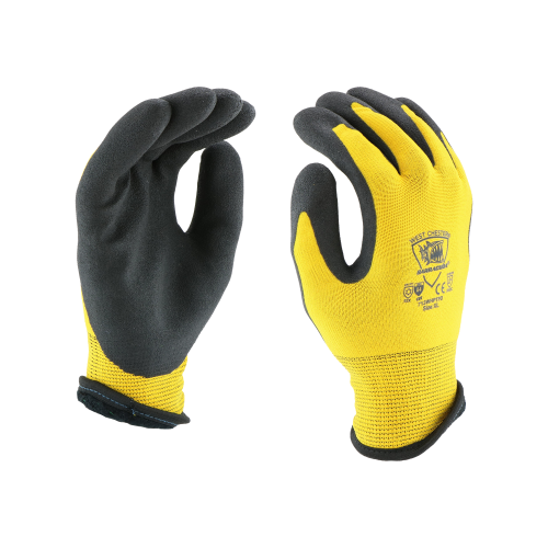 West Chester 713WHPTPD Barracuda 13G Nylon Liner with 7 Gauge Brushed Acrylic, Palm Dip and HPT Coating Gloves (One Dozen)