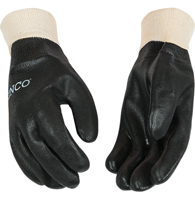 Kinco 7170 Sandy Finish PVC Knit Wrist Gloves (3 Pair)