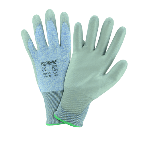 West Chester 718HSPU Polyurethane Blue HPPE Gloves (One Dozen)