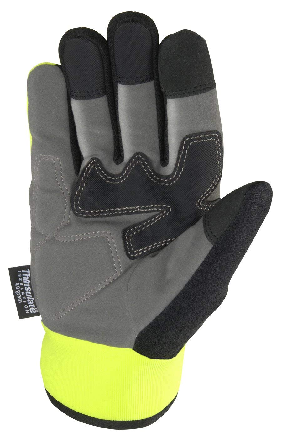 Wells Lamont 7763Y Men's Hi-Dexterity Hi-Viz Winter Gloves, 40-gram Thinsulate, Knuckle Protection 12 Pairs - image 2
