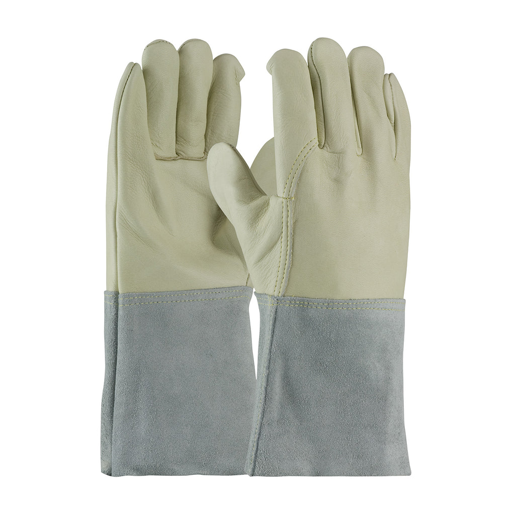 PIP 75-2026 Cowhide Leather Mig Tig Welder Kevlar Stitching Gloves (One Dozen)