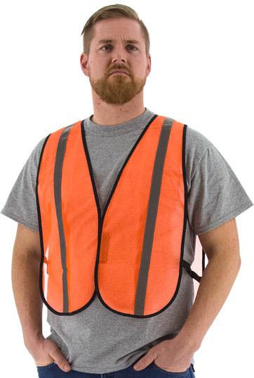 Majestic 75-3004 Site Safety Polyester Mesh Vest, Non Ansi (Pack of 50)